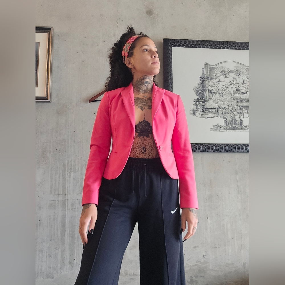 Express Pink Suit Jacket Size 2